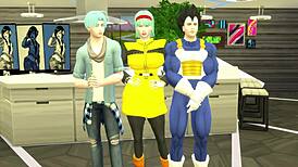 bulma stepmother finds stepson masturbating watching porn and teaches him about sex