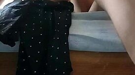 Viejito de Mi Esposa Bent Over in Hot Doggystyle Action with Petite Latina Mexican Babe.