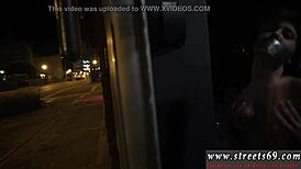 i'm bound in bondage, showing my pussy while smoking and kissing in this amateur bdsm domination fuck