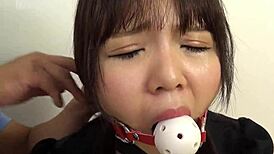 Japanese maid obeys every command of her master.