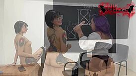 College Girls Experience Bold First Lesbian Licking