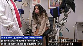 Aria Nicole's stomach blasted with cum in POV backstage action