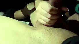 what's she drooling on while deepthroating in the car?