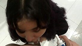 My stepsister teaches me to fuck, then begs for creampie