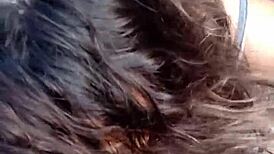 on the balcony, latina sucks and gets pounded in public