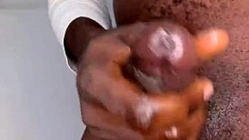 Ninja man MASTURBATES his MONSTER COCK and CUMS