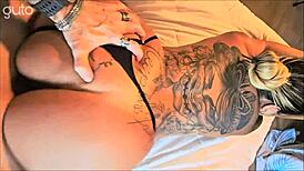 Suellen Barrar's Big Round Ass with Back Tattoo in Doggy Style