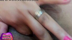 Nicoly Mattos says, 'Fill my hairy ass with cum!'