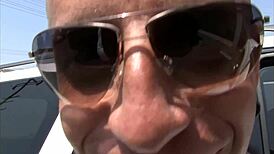 Reagan jumps on Barry Scott's big hard cock