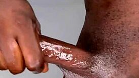 Ninja man MASTURBATES his MONSTER COCK and CUMS