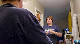 I get ready for giantess video filming, clara crisp milf bbw backstage.