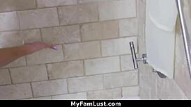 Tiny taylor got her insides rearranged and finished catching her nut - myfamlust