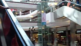 Raunchy amateur video of blonde girlfriend getting fucked in the toilet.