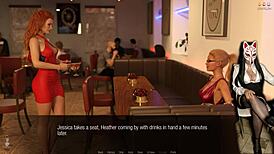 Stockings with Straps and Upskirt on Jessica Oneil's Hard News!