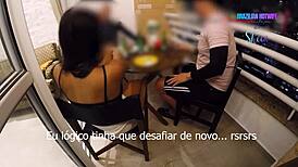 Watch cuckold humiliation through sheer clothes with old guy 😂👀