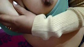 Slim Indian stripping outdoors to make you cum with her wild cameltoe tease