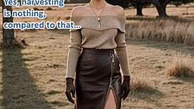 The Duchess struts in leather for an AI-illustrated erotic fantasy