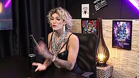 She Laid Her Huge Cock on the Table for Personal Use - Sabrina Prezotte