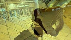 horny latina turns naughty in a mall with blake productions filming every move