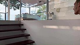 Older Brother Waits for Mom to Leave Before Screwing His Sister Full on Red