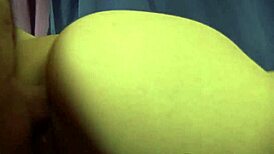 Sexy babysitter Sayra Von rides hard with tiny tits