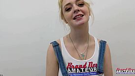 coed cutie annie archer gets pink tight pussy pounded in pov