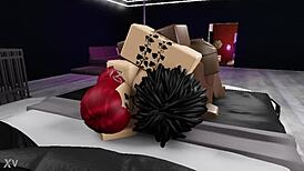 Railing that nasty thick redhead bitch with big black cock in Roblox! Her big ass bouncing wildly!