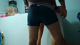 Fat old guy fucks beautiful stepsister alone.