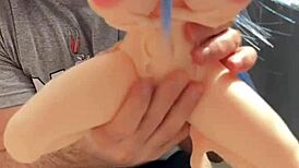 Pequena Sexdoll Faces Intense Action from Massive Shaft