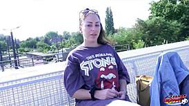 german scout picks alia star for first anal casting