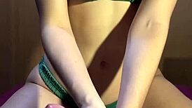 Intense Sensual Handjob on Curvy Roommate's Big Ass and Tits