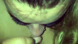 blonde bbw giving sloppy blowjob to bbc 😏