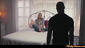 Blonde girlfriend shares intimate erotic moments with boyfriend