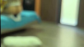 I find my big-ass stepdaughter in school uniform inserting dildo in her ass and masturbate to her moans until cumming.