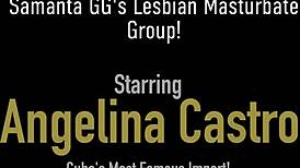 Angelina Castro and Lexxxi Lockhart share oiled big tits in Florida