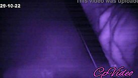 wife gives blowjob while dancing at club