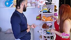 James angel fucked me in front of my stuffed animals with big cock and cum in mouth