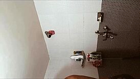 Extreme bathroom sex with intense fucking and dirty talk