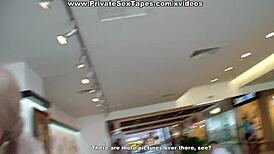 Raunchy amateur video of blonde girlfriend getting fucked in the toilet.