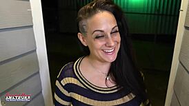 I watch Kali Ryder masturbate and stuff her pussy with dildo, wow