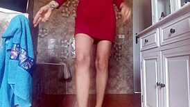 hot diaper girl pees into tight dress and diaper