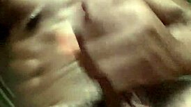 got horny, stroked big black cock to milk it