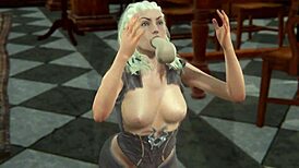 In this 3d porn, jaheira eagerly sucks the cock, leading to intense facial cumshots.