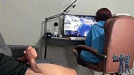 Risking it all to reveal my monster cock in subtitles.