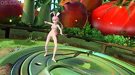 megurine luka in popipo project diva nude mod full nude bunny costume 😍