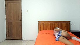 Student babe welcomes stepbrother to her place and offers a wild fantasy ride