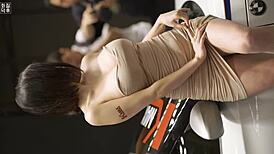 hot seoul korean racing girl showing off her style