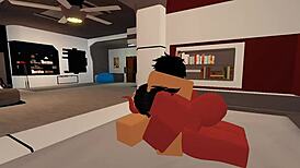 Slut Gets Fucked By Random Guy In Roblox.