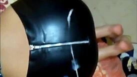 Wow, Check Out These Hot Cumshots on Leather and Latex!