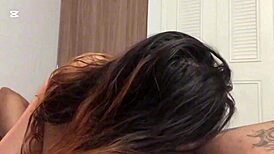 felt his huge cock in my throat and cum on my butt 🍆